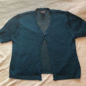 Sag Harbor Deep Teal Open-Front Cardigan